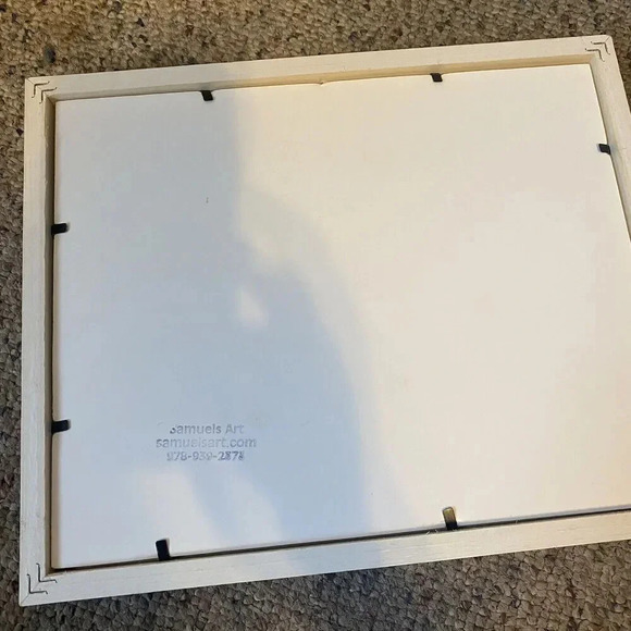 Watercolor Painting White Swans Lovers In Water Waterlily Artwork Framed 9”X11” - Picture 5 of 6